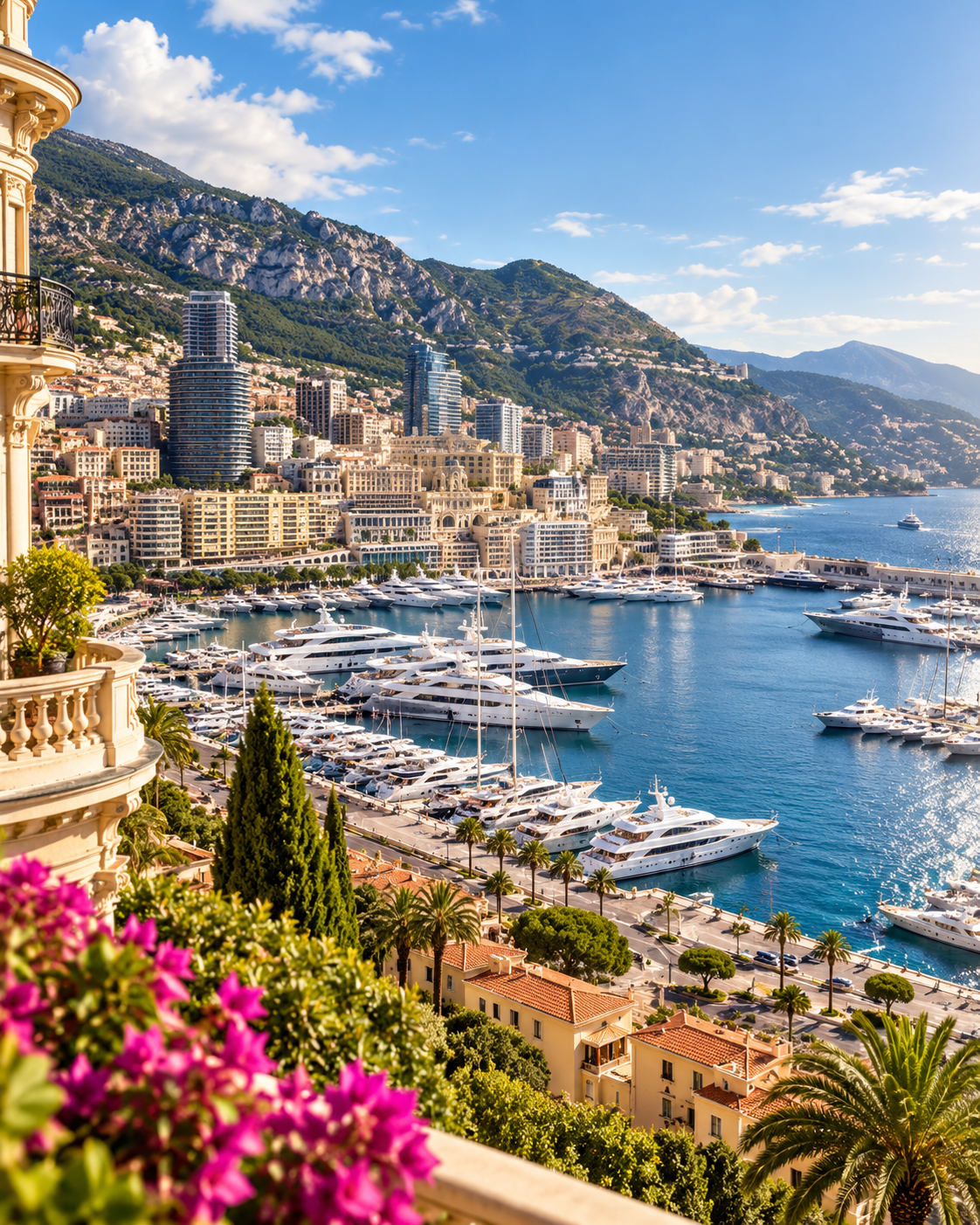 Monaco harbor on the French Riviera